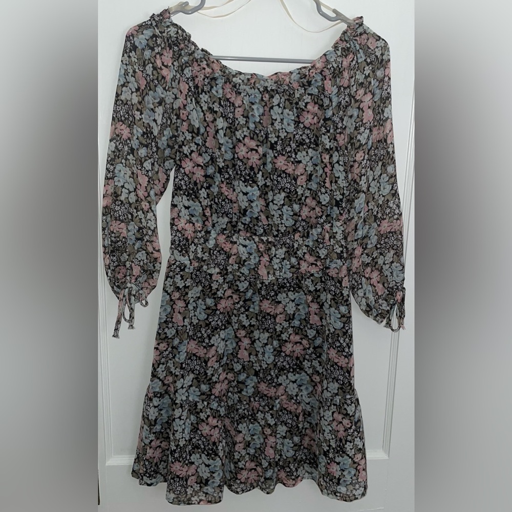 American Eagle Multicolor Floral Flowy Mini Dress - Size: S